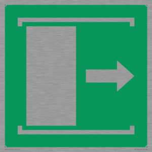 E033 safe condition door slides right to open